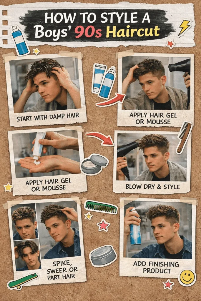 How to Style a Boys 90s Haircut