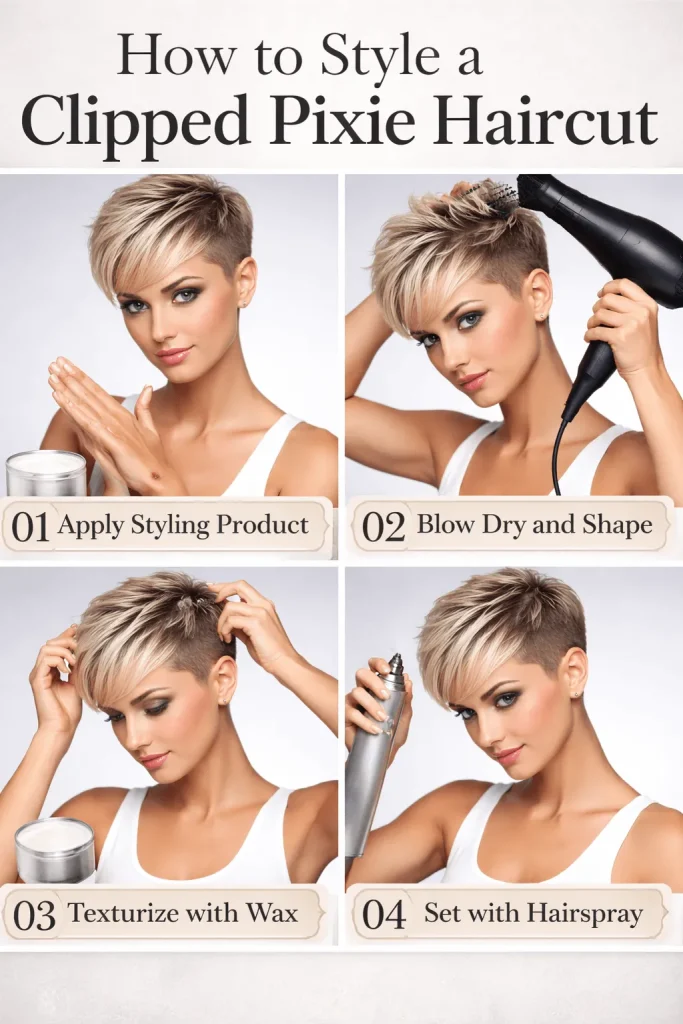 How to Style a Clipped Pixie Haircut