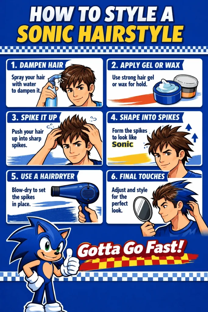 How to Style a Sonic Hairstyle