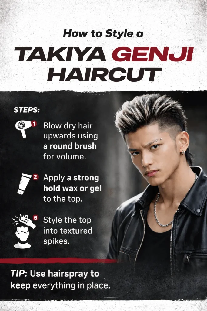 How to Style a Takiya Genji Haircut