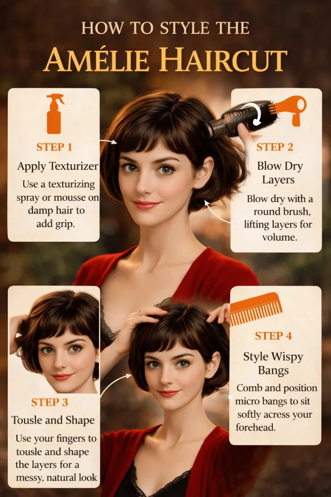 How to Style the Amélie Haircut