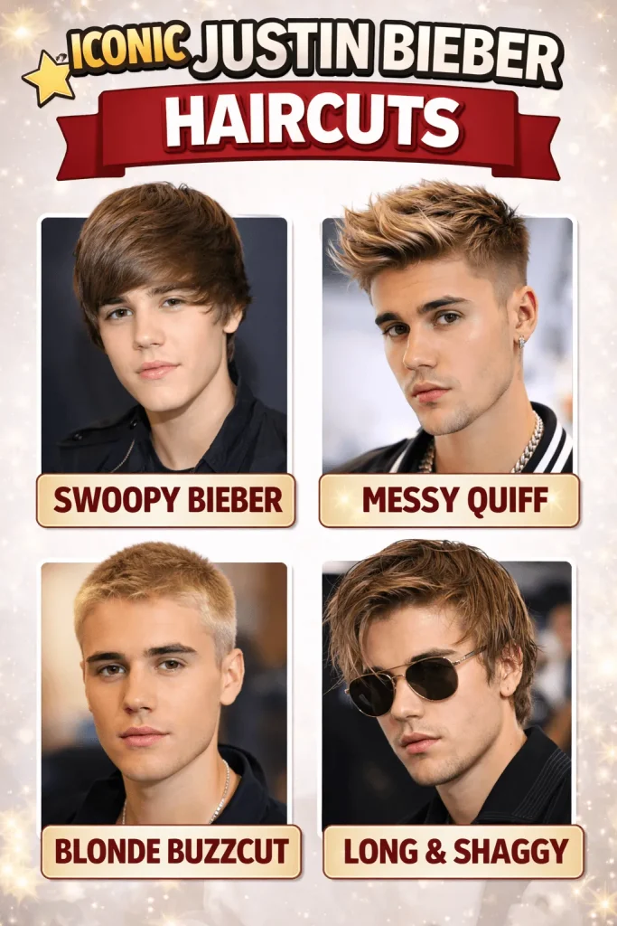 Iconic Justin Bieber Haircuts