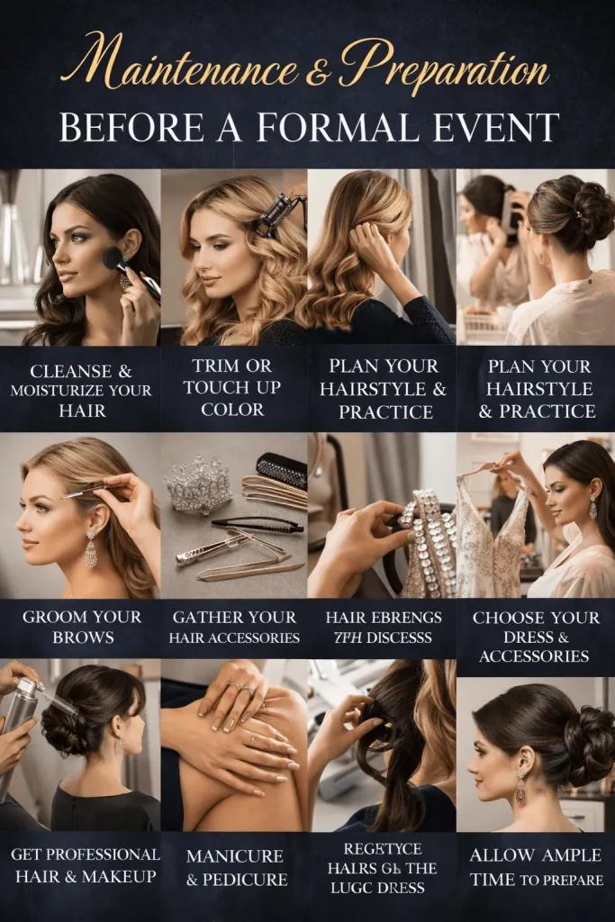 Maintenance & Preparation Before a Formal Event