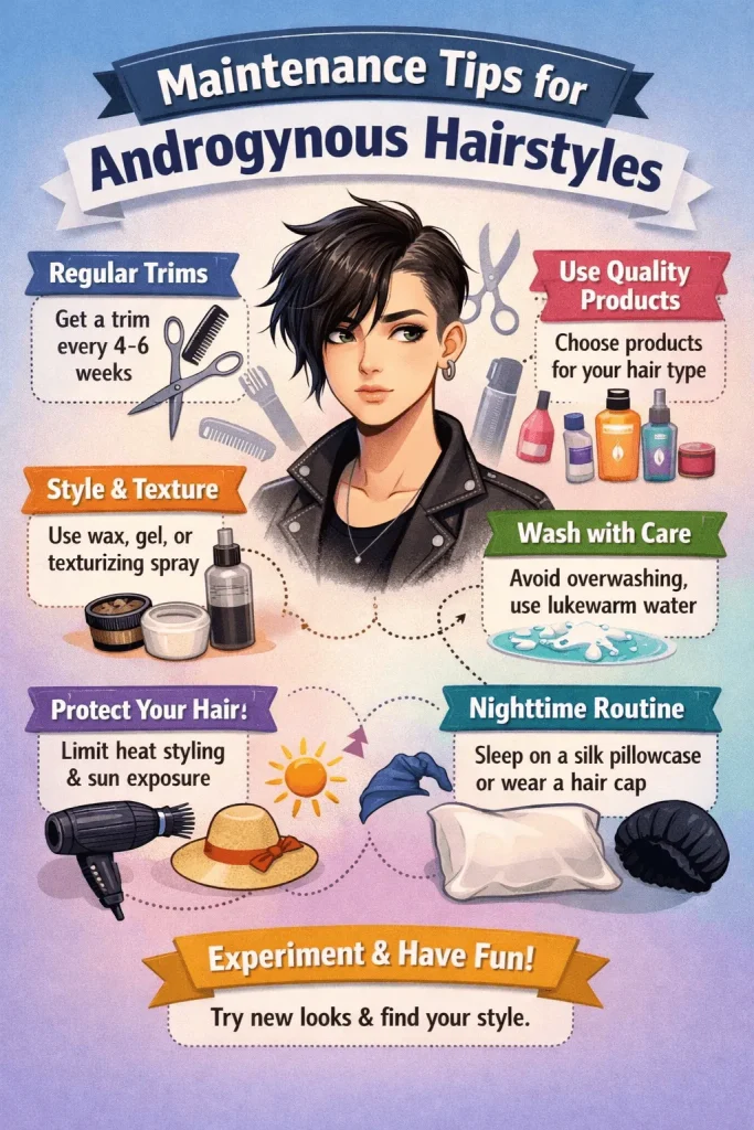 Maintenance Tips for Androgynous Hairstyles