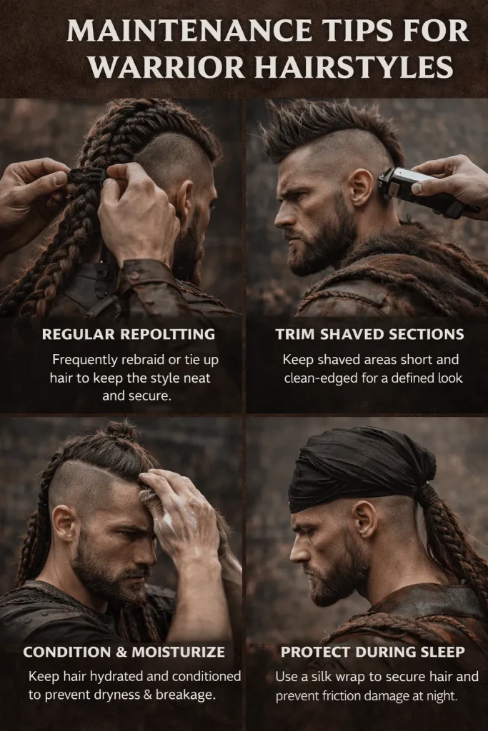 Maintenance Tips for Warrior Hairstyles