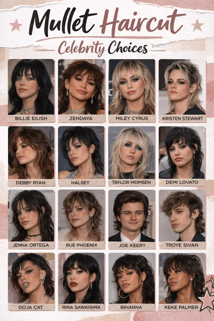 Mullet Haircut Celebrity Choices