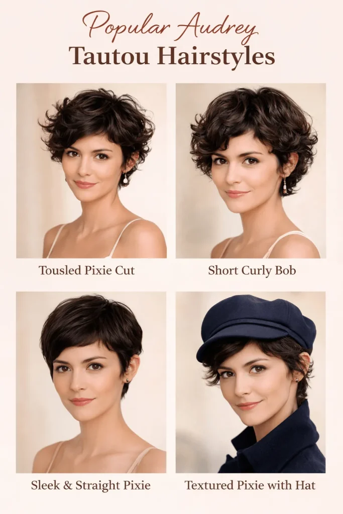 Popular Audrey Tautou Hairstyles