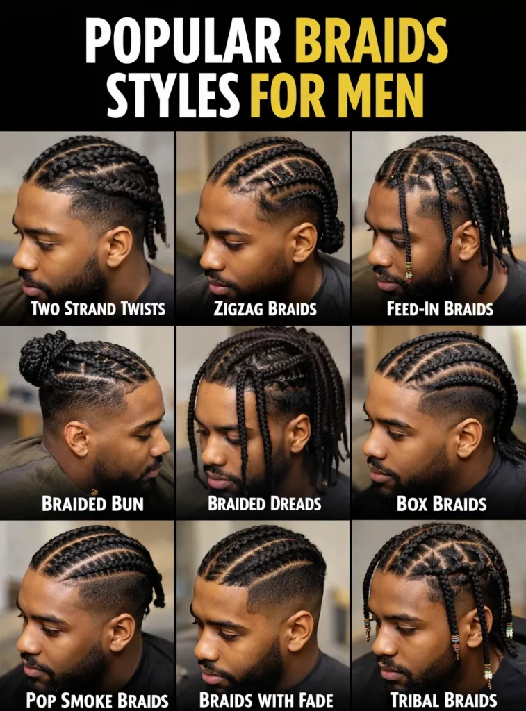 Popular Braids Styles for Men