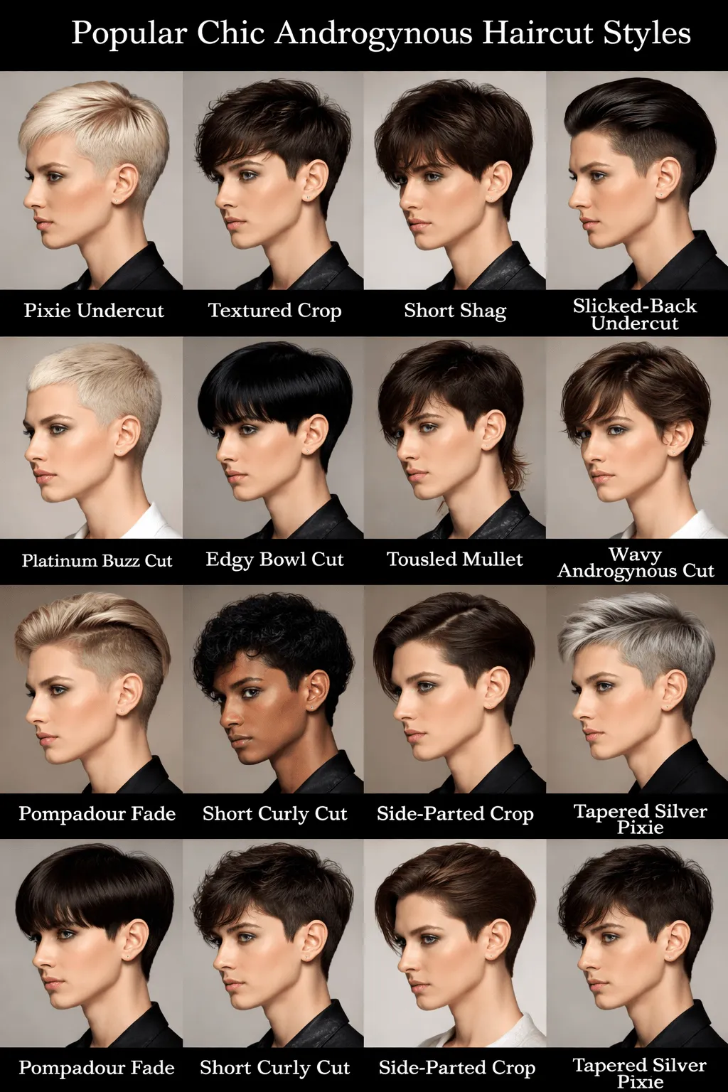 Popular Chic Androgynous Haircut Style