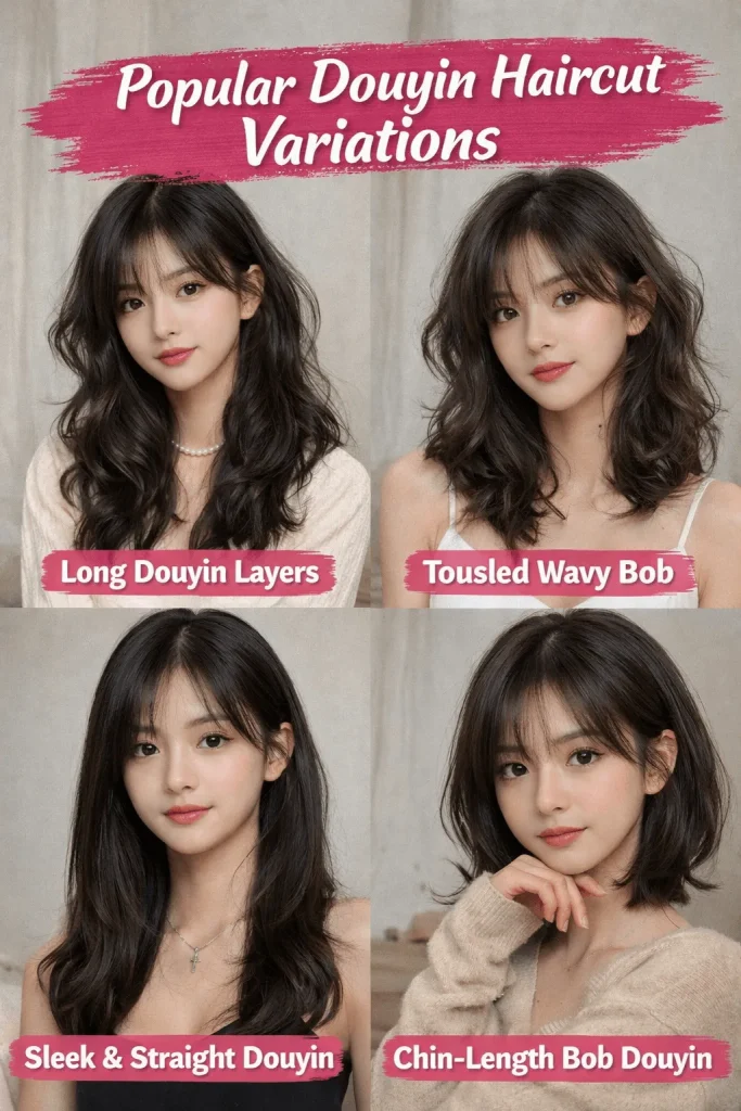 Popular Douyin Haircut Variations