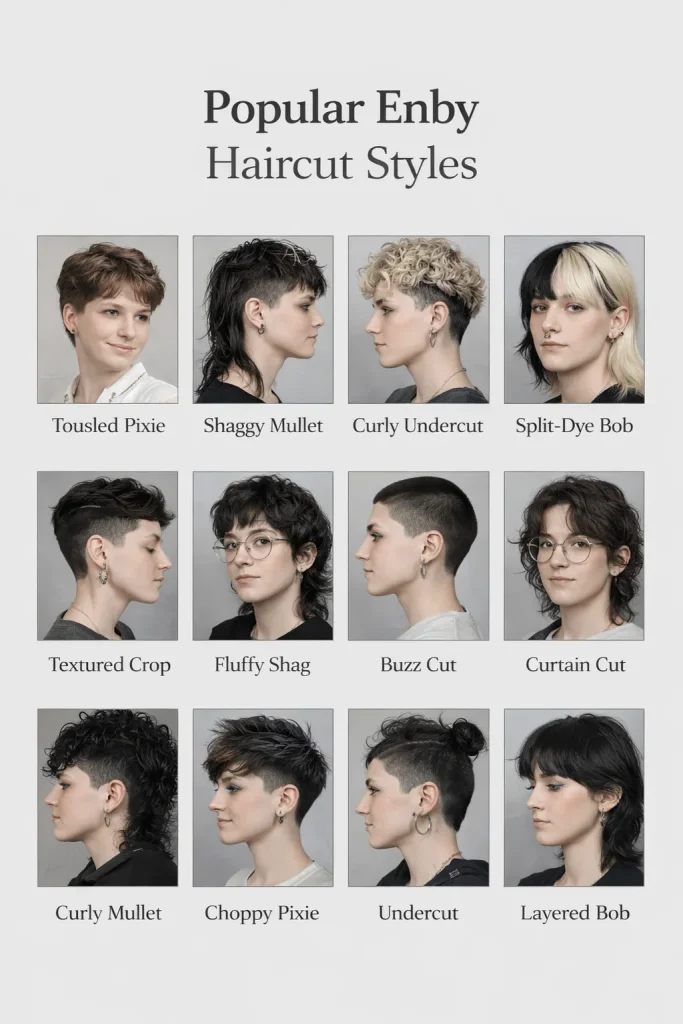 Popular Enby Haircut Styles