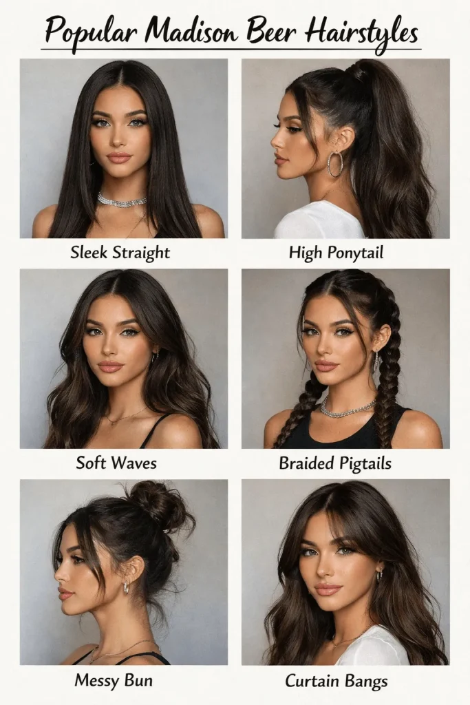 Popular Madison Beer Hairstyles