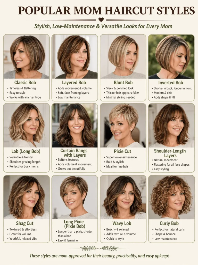Popular Mom Haircut Styles