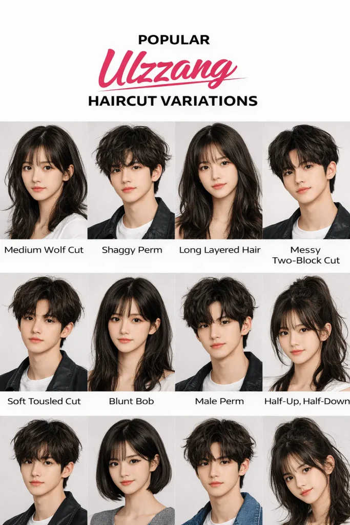 Popular Ulzzang Haircut Variations