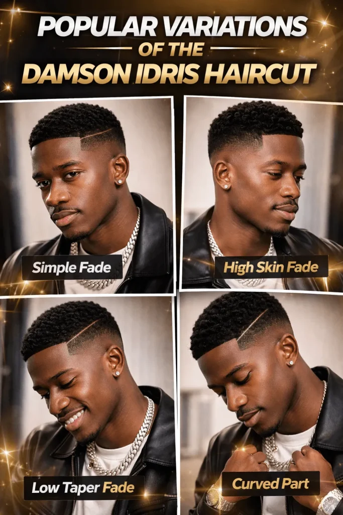 Popular Variations of the Damson Idris Haircut