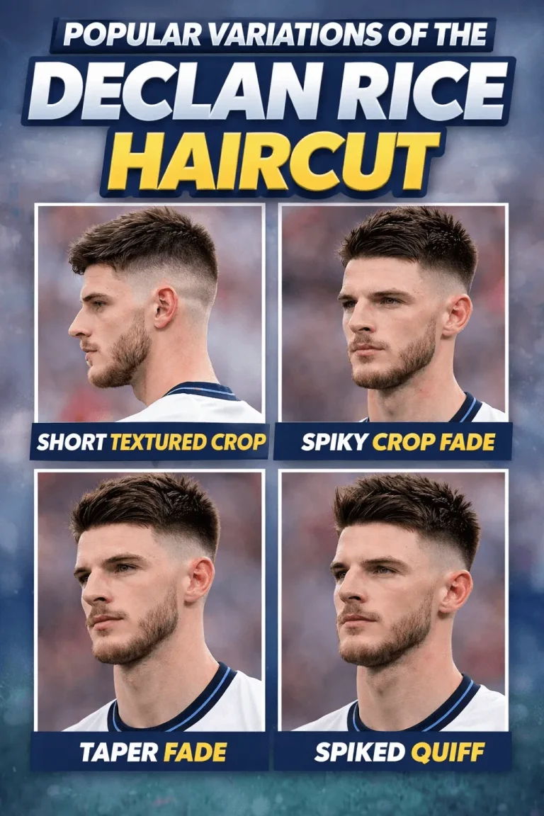 Popular Variations of the Declan Rice Haircut