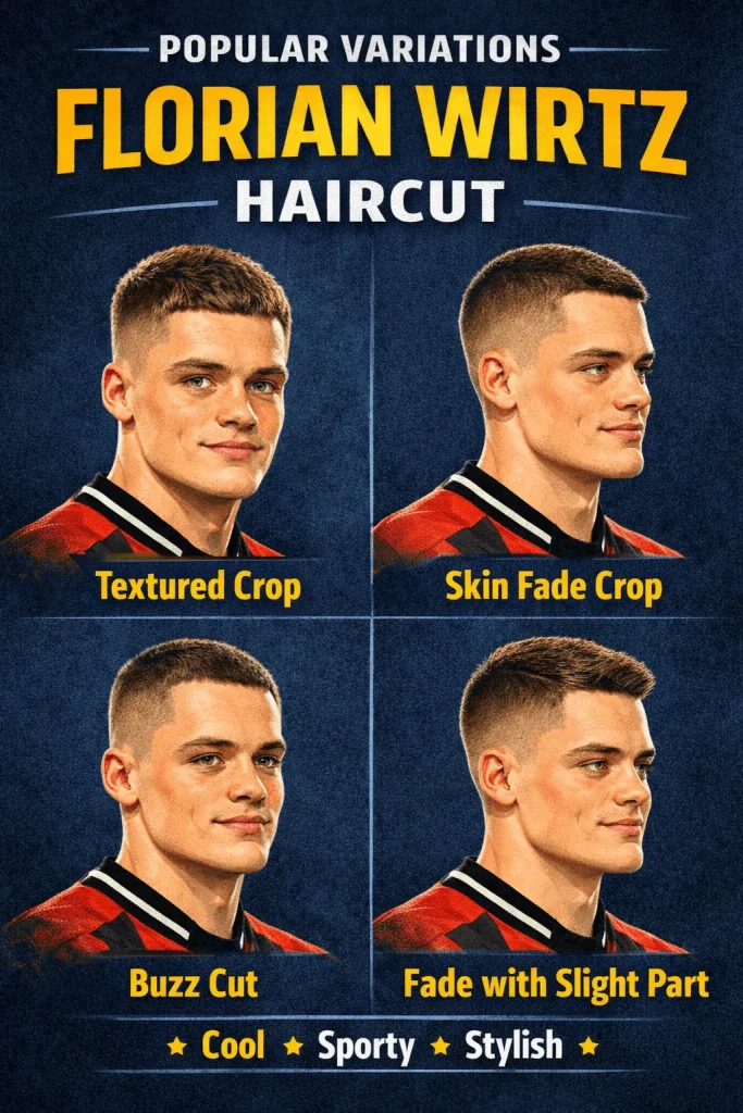 Popular Variations of the Florian Wirtz Haircut