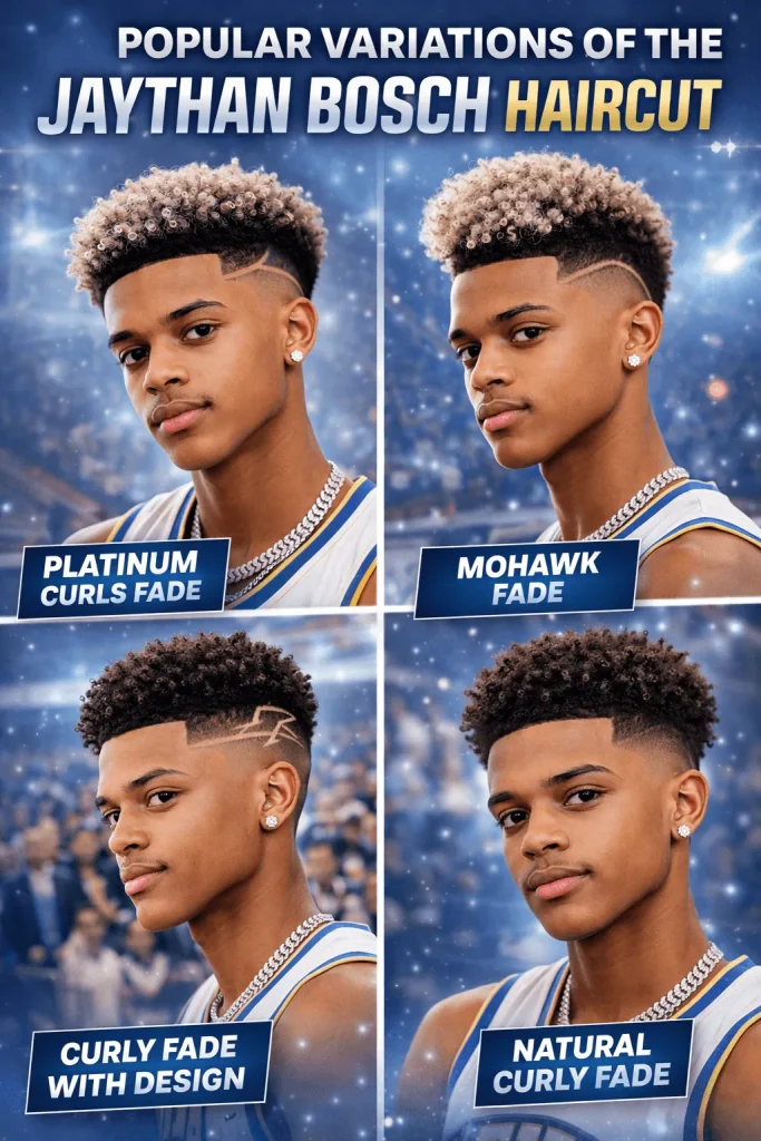 Popular Variations of the Jaythan Bosch Haircut