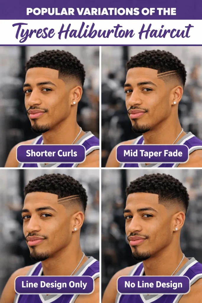 Popular Variations of the Tyrese Haliburton Haircut