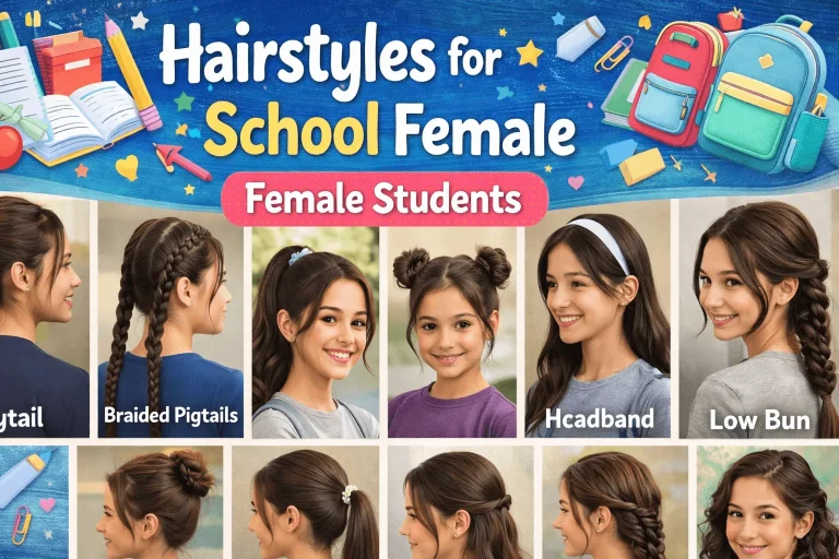 School Hairstyle for Female