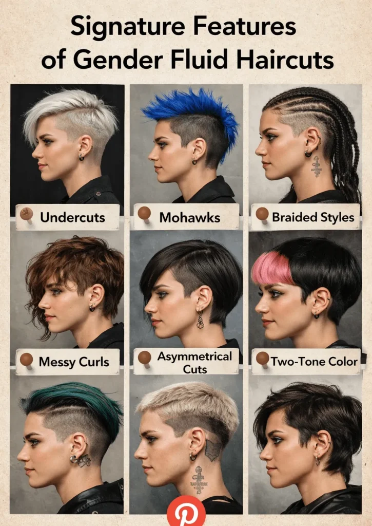 Signature Features of Gender Fluid Haircuts