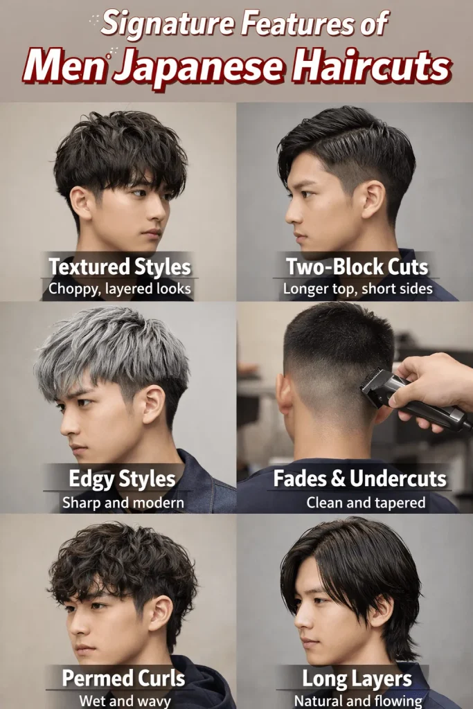 Signature Features of Men Japanese Haircuts