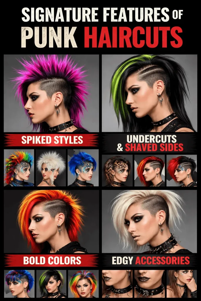 Signature Features of Punk Haircut