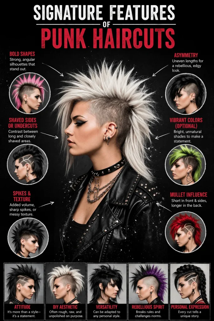 Signature Features of Punk Haircuts
