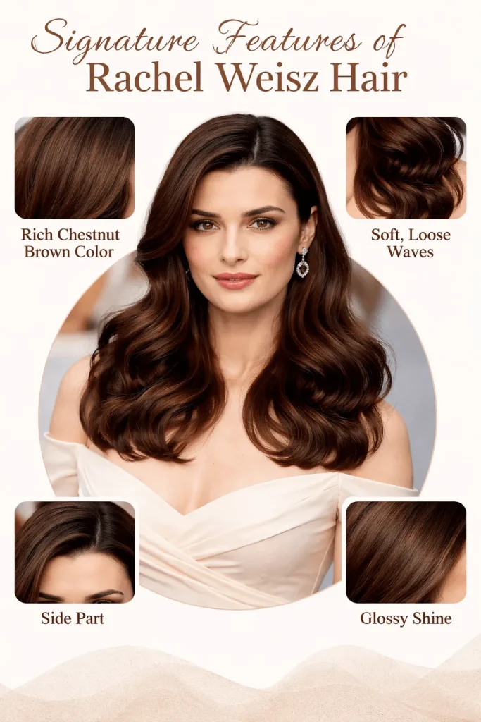 Signature Features of Rachel Weisz Hair