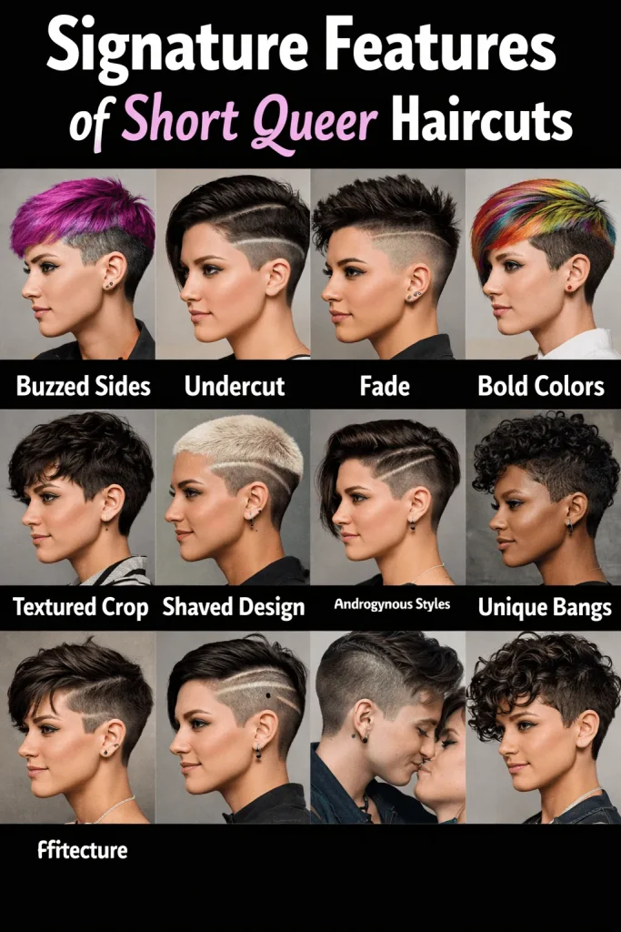Signature Features of Short Queer Haircuts