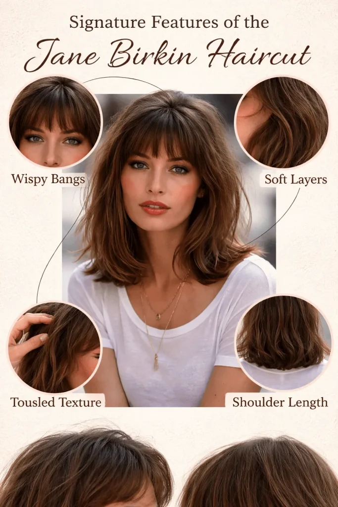 Signature Features of the Jane Birkin Haircut