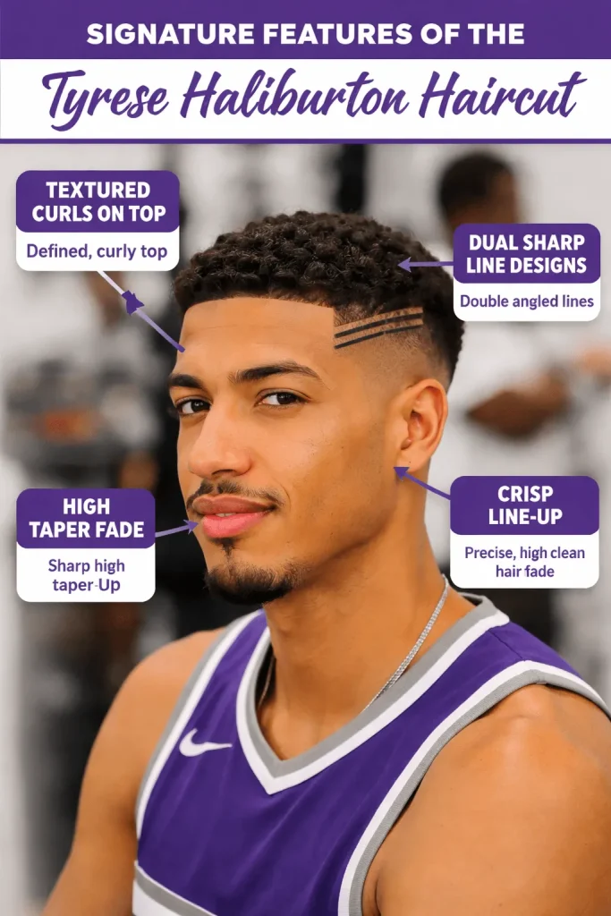 Signature Features of the Tyrese Haliburton Haircut