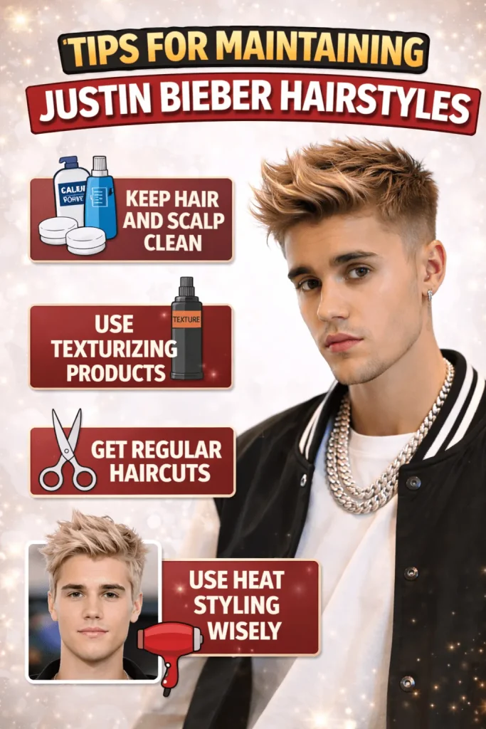 Tips for Maintaining Justin Bieber Hairstyles