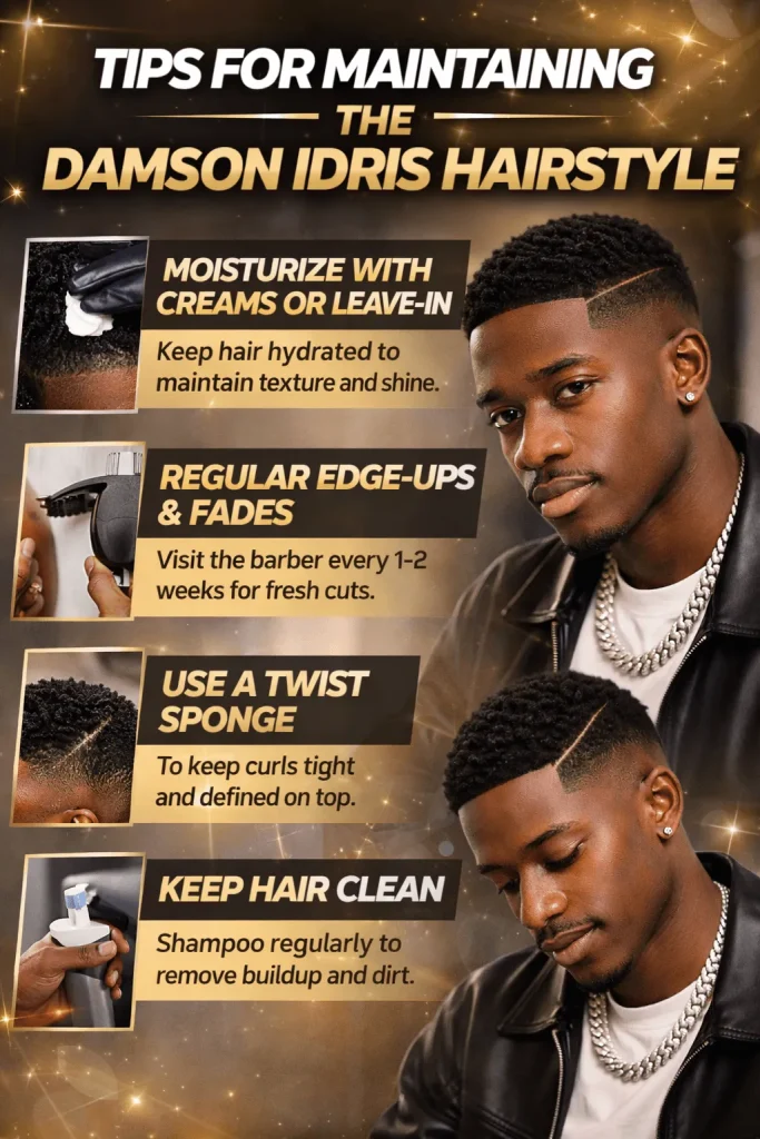 Tips for Maintaining the Damson Idris Hairstyle