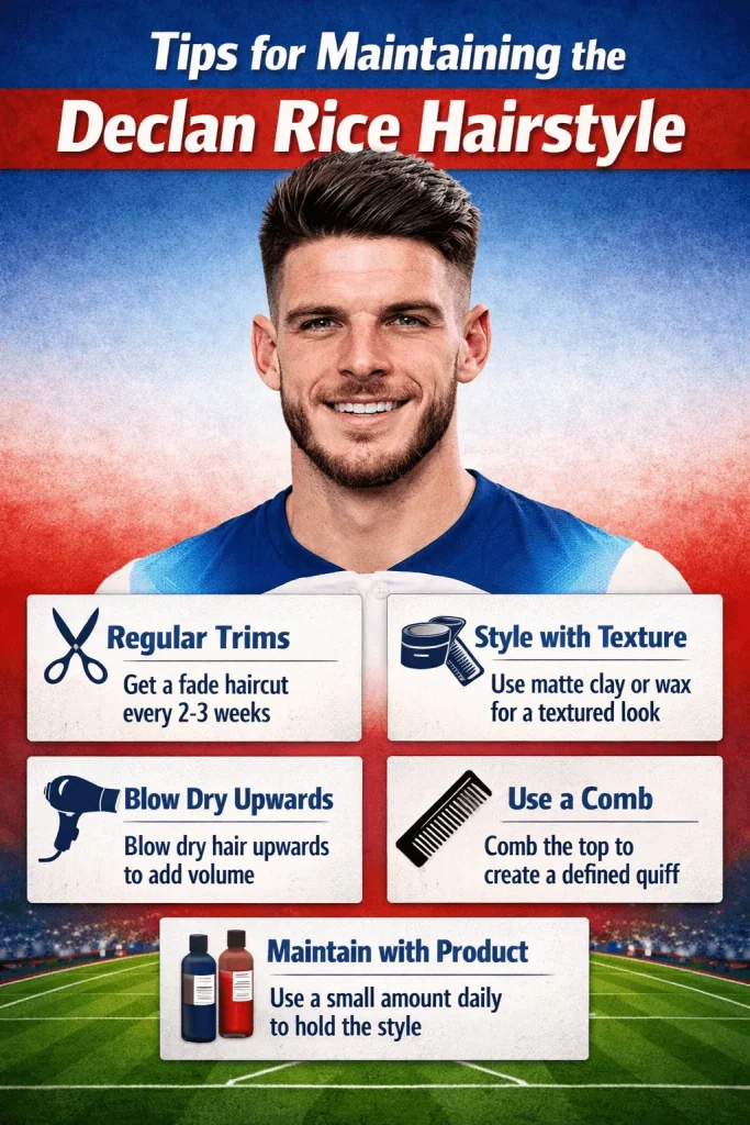 Tips for Maintaining the Declan Rice Hairstyle