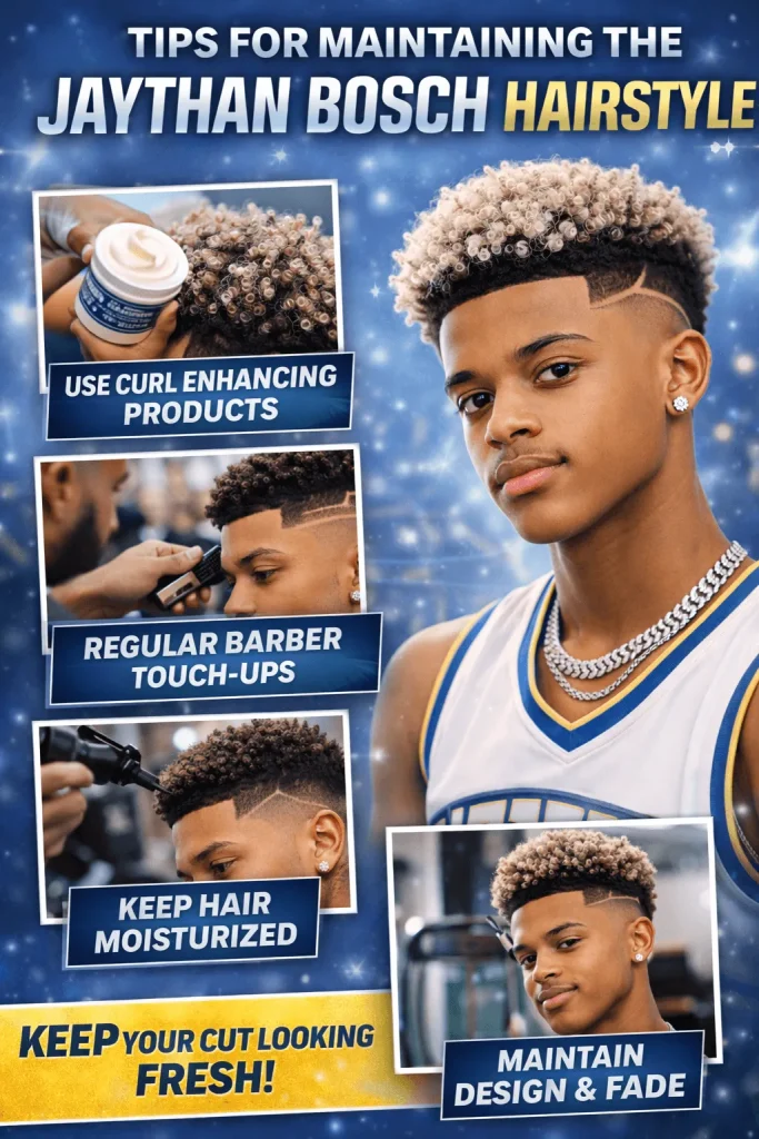 Tips for Maintaining the Jaythan Bosch Hairstyle