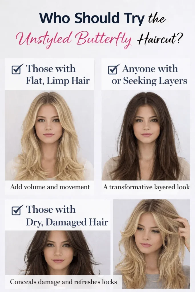 Who Should Try the Unstyled Butterfly Haircut