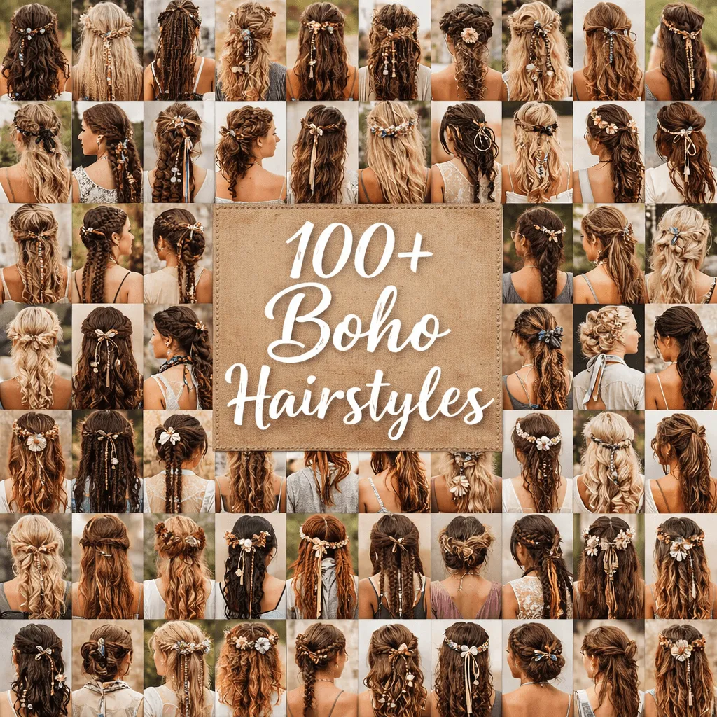 100+ Boho Hairstyles