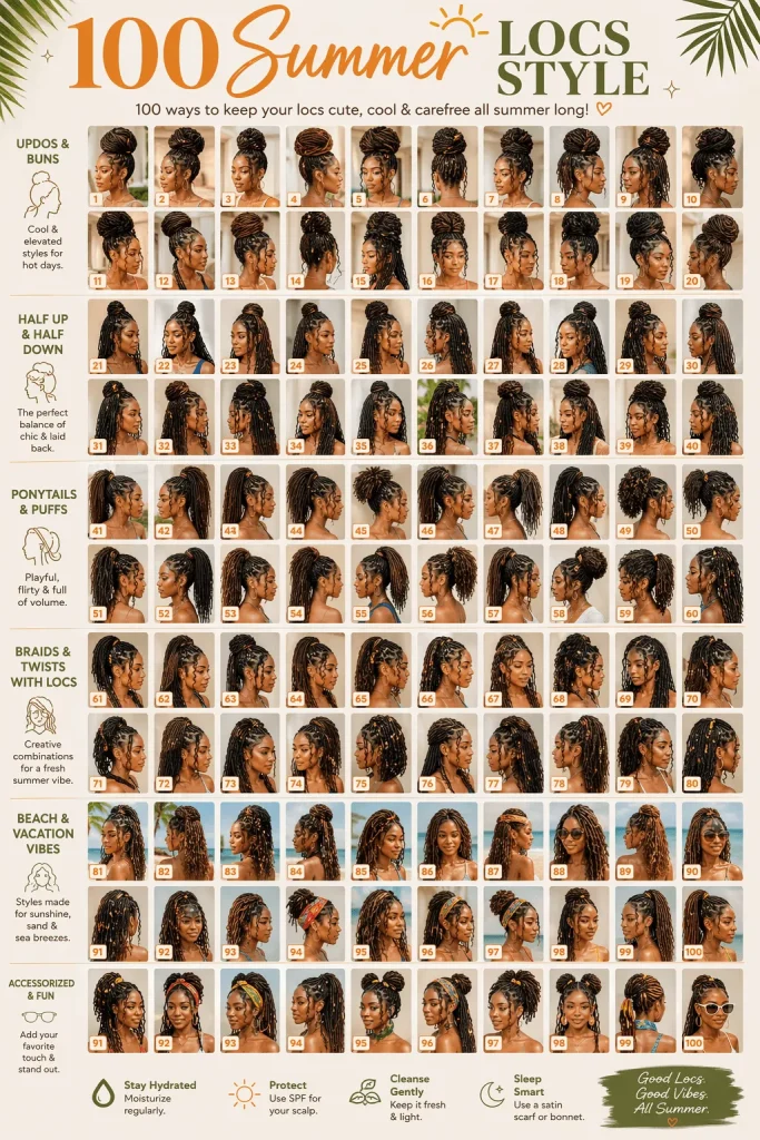 100 Summer Locs Style