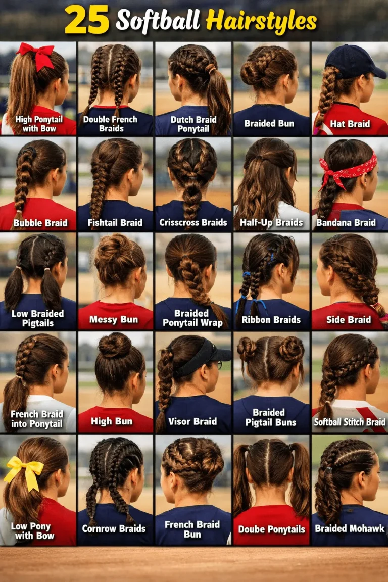 25 Softball Hairstyles