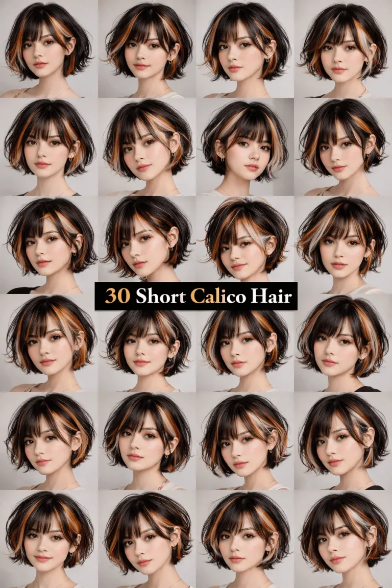 30 Short Calico Hair