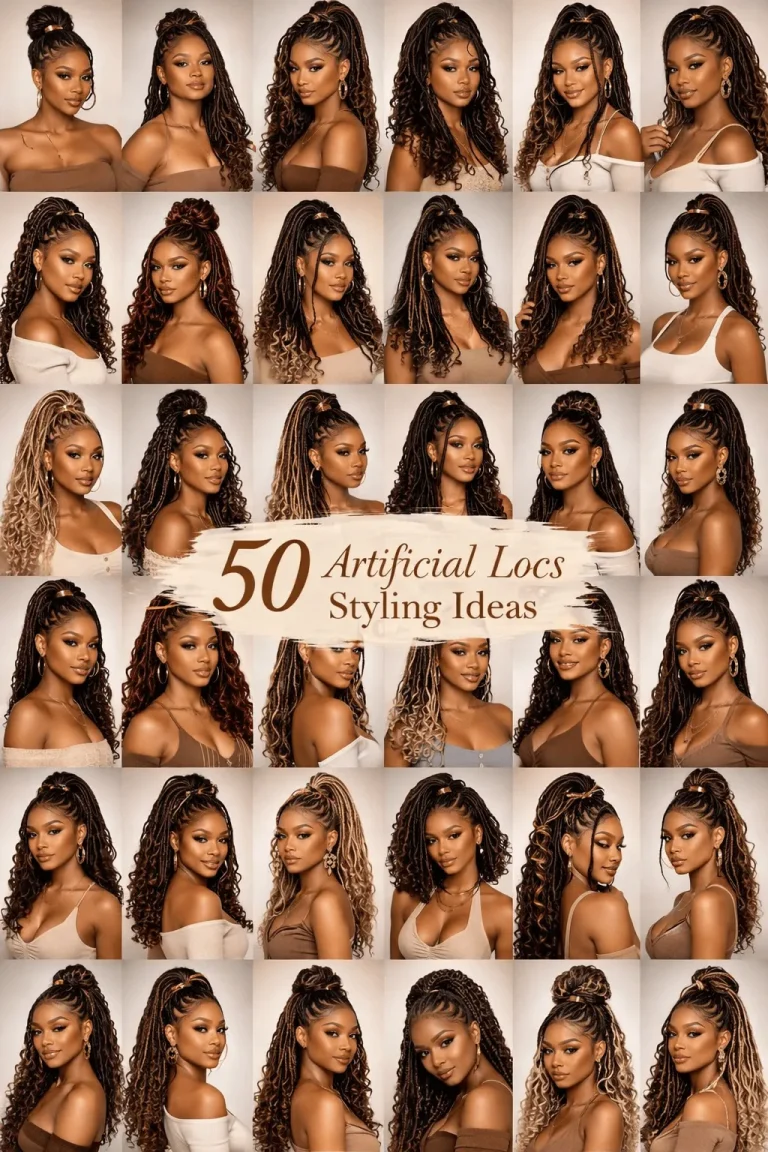 50 Artificial Locs Styling Ideas