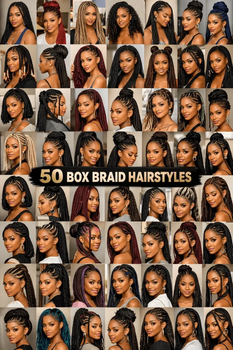 50 Box Braid Hairstyles