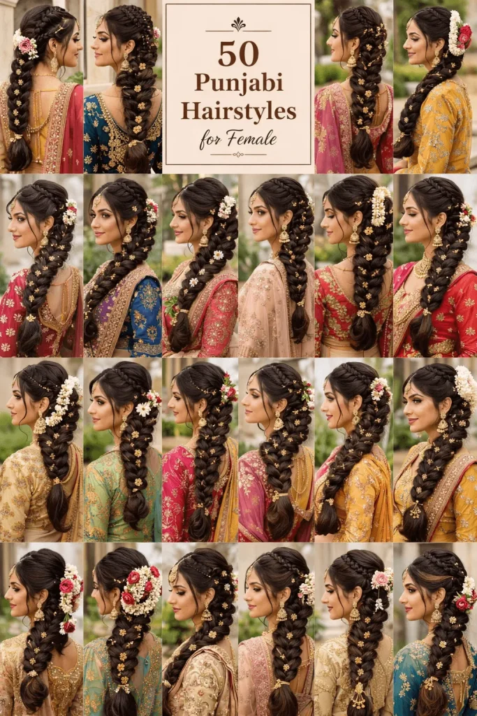 50 traditional Punjabi hairstyles for women