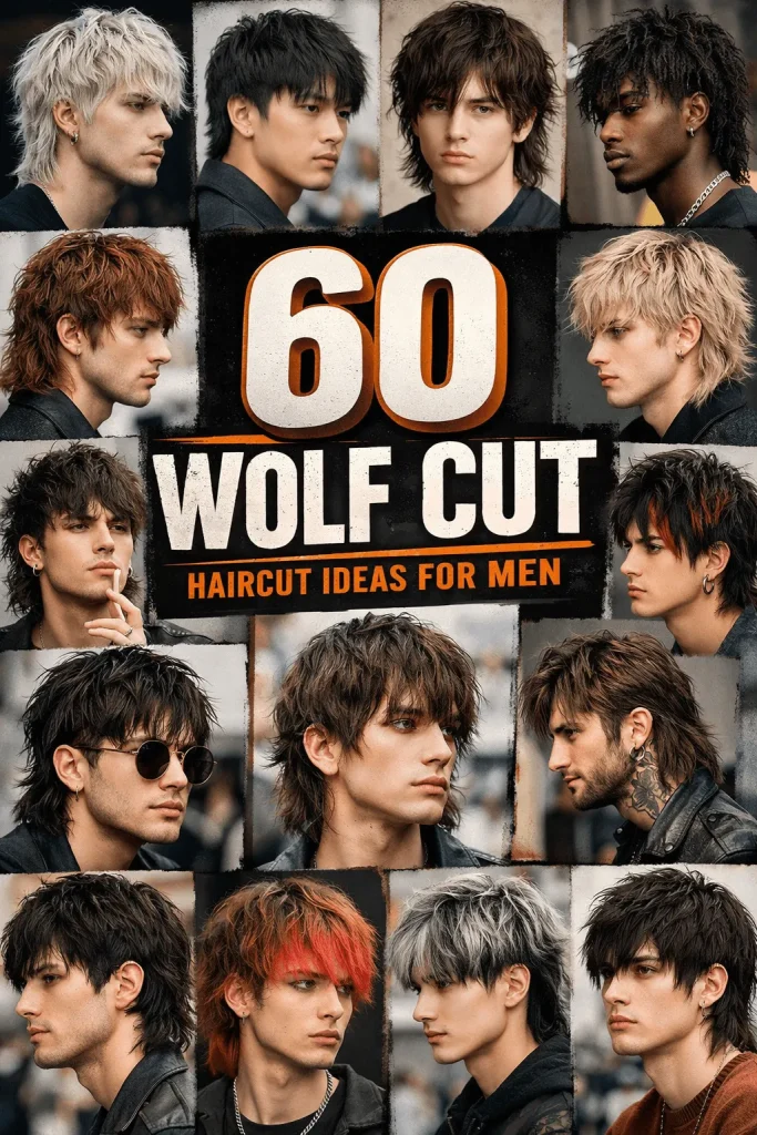 60 Wolf Cut Haircut Ideas for Men