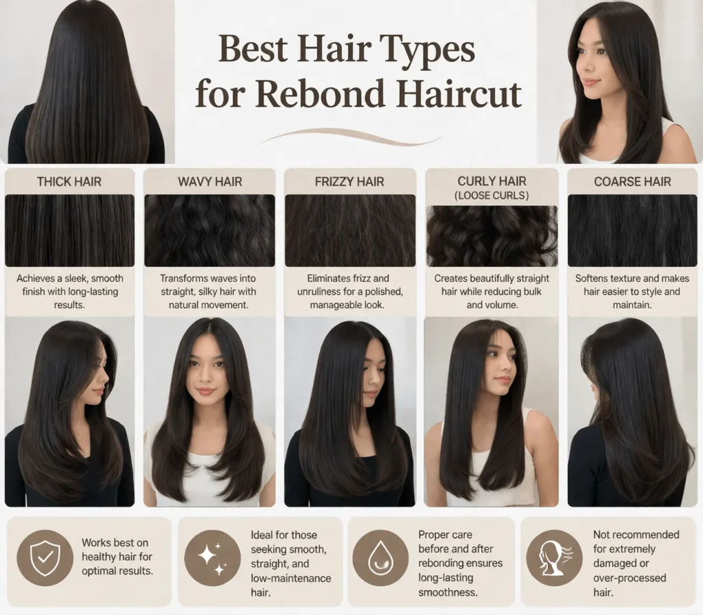 Best Hair Types for Rebond Haircut