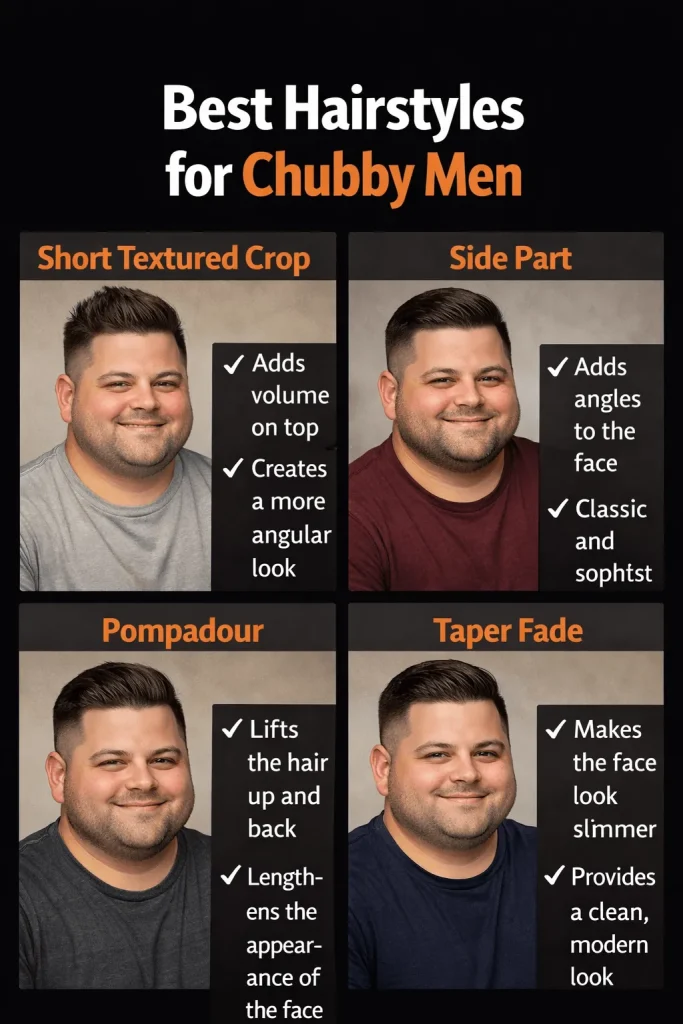 Best Hairstyles for Chubby Men
