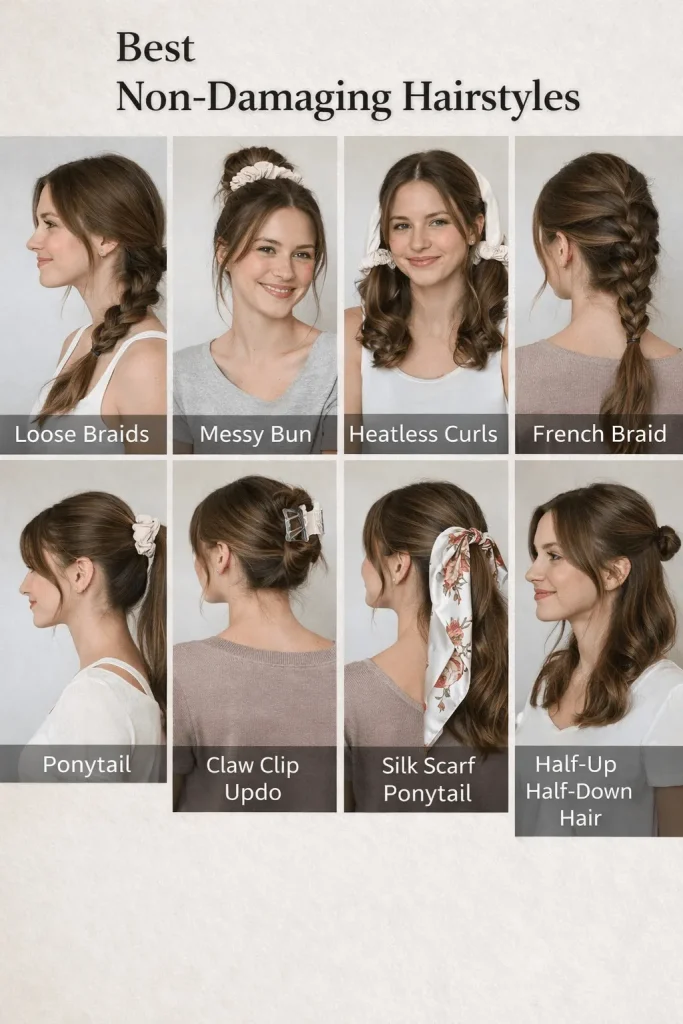 Best Non-Damaging Hairstyles