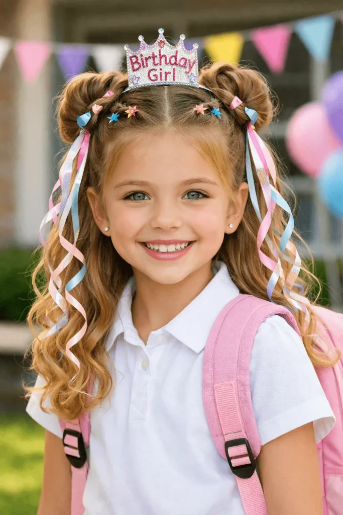 Birthday Hairstyle for School
