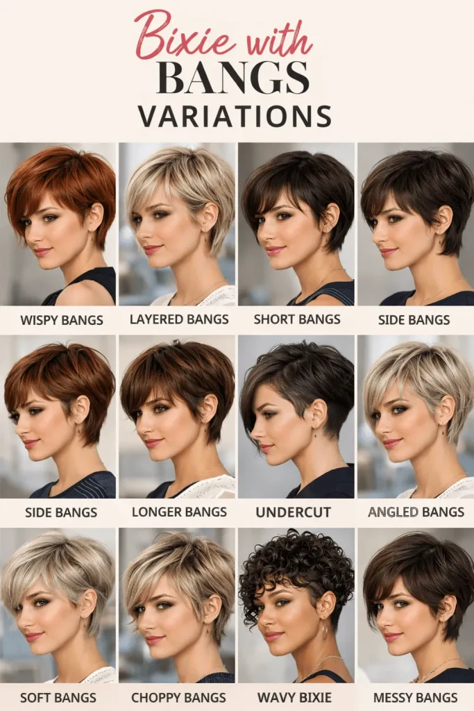 Bixie with Bangs Variations